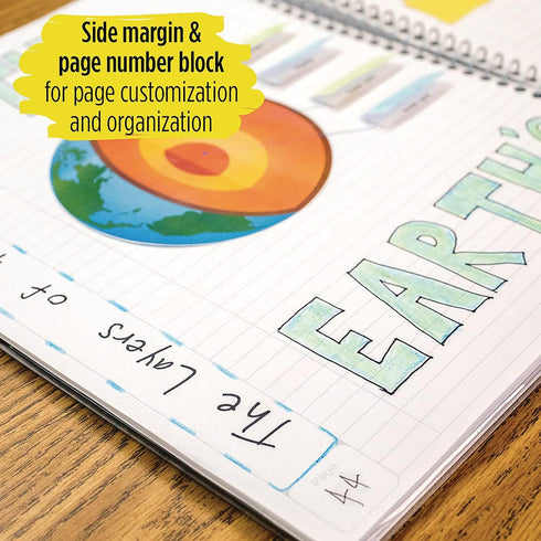 Five Star Interactive Notebook, 1-Subject, Medium/College Rule, Green Cover, (100) 11 x 8.5 Sheets