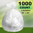 1000 Count 7-10 Commercial Trash Can Liner - Wholesale Garbage Bags on Perforated Roll Gallon Multipurpose for Office
