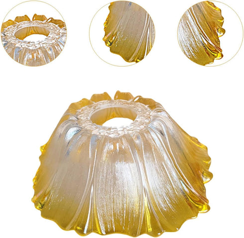 Baoblaze Glass Lampshade Replacement Flower Lamp Shade Decor Kitchen Fitting Hotel Wall Sconces Cover Bathroom