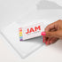 JAM PAPER Plastic 1.5 inch Binder, Clear 3 Ring Binder, Sold Individually
