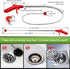 Dipanist 51 Inch 4 1.6 Inches Toilet Auger Snake with Claw Grabber Fits Pipes or Larger Flexible Clog Removal Tool