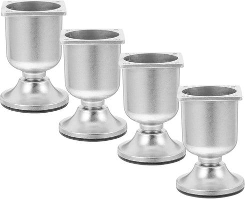 KICHOUSE 4pcs Aluminum Alloy Replacement Legs for Sofa and Side Table, Oval
