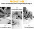 Nortools 0-180 Round Head Protractor, Stainless Steel Angle Finder Ruler