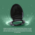 Renovators Supply Manufacturing Plastic Soft Close Toilet Seat Elongated Quiet-Close Lid, Contoured Seat, Easy