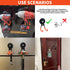Extra Strong Magnetic Hooks for Heavy Duty Hanging - 2.6in Large Industrial Magnet Hooks with Anti-Slip Coating