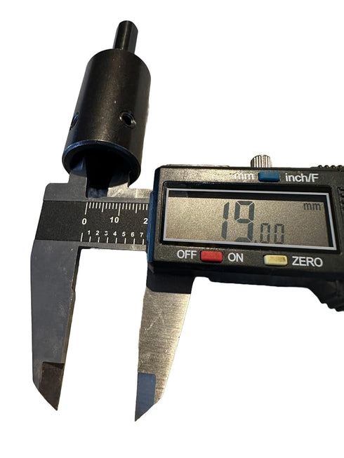 3/8" Drive Flat Round Chuck - Annular Cutter Bit Adapter Tool with 3/4" Female Shank for Drill Press & Milling Machines