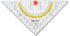 Kum 22cm Crystal Clear Acrylic Technical Compass Triangle