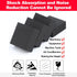1Pieces 300mm 200mm 15mm Black Rubber Solid Shock Pad Blocks Length Width Extremely Resistant to Weather Changes