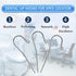 10Pcs Dental Lip Hooks, Stainless Steel Tester Endo Instrument Tools for Dental Clinic, Lab Equipment - 2 mm