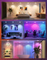 6 Inch, 1500 Dimmable 1 Pack Smart Recessed Lighting Color Changing Canless Ceiling Lights with Junction Box, Lumen