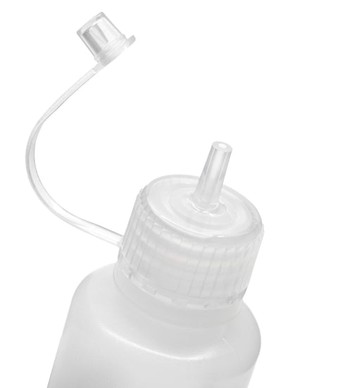 EISCO Dropping Bottle, 30ml - LDPE Plastic - Includes Screw Cap with Built-in Nozzle & Cover