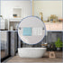 5 17-28 Inch SLIIMU Suction Cup Towel Bar for Shower with Hooks, Adjustable Stainless Steel Long Bathroom Wall