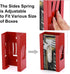 Mayouko Red Magnetic Glove Dispenser Holder, Wall Mount for Tissues, Disposal Gloves, Wipes, Tool Cart Accessory