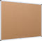VIZ-PRO Foldable Cork Bulletin Board - 36 X 24 Inches with Silver Aluminium Frame