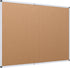 VIZ-PRO Foldable Cork Bulletin Board - 36 X 24 Inches with Silver Aluminium Frame