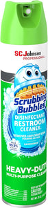 SC Johnson 25 Oz Scrubbing Bubbles Disinfectant Restroom Cleaner Ii, Rain Shower Scent, Aerosol Spray