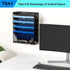 Wall Mounted File Organizer - 6 Tier Hanging Document Holder for Office Home, Black