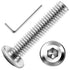 30Pcs M6 x 30mm M6 Screws, Flat Head Hex Socket Cap Screws, 304 Stainless Steel Furniture Screws by Mywish