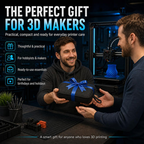 3D 58 99% Nozzle Printer Tool Kit Accessories - Pcs Solve Print Failures Clean Maint - with Scraper Brush Pliers