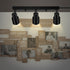 14.8ft 3 Hallway(GU10 Bulb) Plug-in Track Lighting LED, Track Light Fixtures Ceiling, Black Plug in Wall Lights