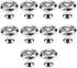 SANCHAKOU Crystal Handle Knobs 10 Pcs Single Hole Pearl Cabinet Coffee Table Drawer