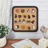 BENECREAT Square Cork Board, 0.8inch Thick Wall Mounted Bulletin Display Board for Office and Home Decor