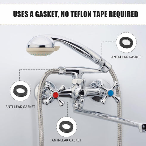 20pcs Shower Head Filter Gasket, 10 Rubber Washers & 10 O-Ring Stainless Steel Water Hose Gasket