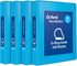 Oxford 3 Ring Binders, Durable 1 Inch D Rings for School and Office, ClearVue Presentation Binder, Blue, 4PK