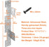 Galvanneal 18-Gauge Adjustable Stair-Stringer Connector, Interchangeable Concealed Hanger, 8 PCS with Screw