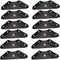 HOWDIA 12 Pcs Steel Corner Braces Joint Trapeziform Angle Code Brackets |