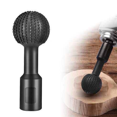 Sphere Rotary Burr for 4 1/2 and 5 Inch Angle Grinder, 5/8-11 Threads, Ball Gouge Attachments for Woodworking