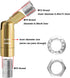 1 180+355 Brass Sloped Ceiling Adapter for Pendant Light Chandelier Ceiling Lamp Pcs, Vaulted Ceiling Light Fixtures