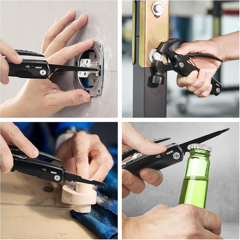 13 1 Hammer BIIB Gifts for Men, in Multitool Camping Accessories, Mens Gifts for Dad Him Boyfriend, Anniversary