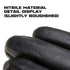 GMG SINCE1988 Exam Gloves, Nitrile Disposable Gloves Latex Free Powder Free, 50 Pack Black Nitrile Gloves, Large