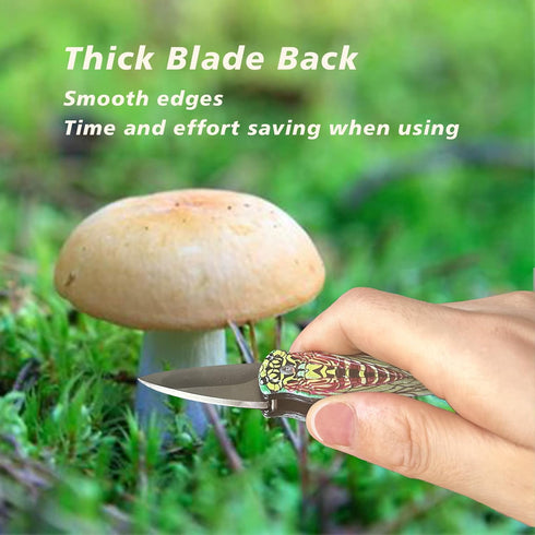 Mini Keychain Knife, Small Stainless Steel Folding Knife for Outdoor Camping, Gifts for Men and Women