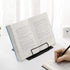 MSDADA Desk Book Stand Metal Reading Rest Cookbook Holder, Adjustable and Portable for Recipes and Textbooks