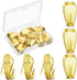 LEIFIDE Cubicle Hooks, Fabric Panel Wall Hooks for Office Home Kitchen Room, 10 Pieces (Gold)