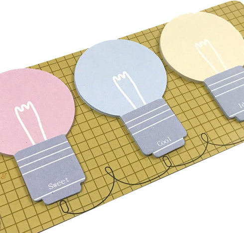 Wrapables Light Bulb Sticky Notes, Set of 2