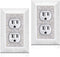 Bling Wall Plates for Electrical Outlets, 2023 Glitter Covers with Silver Rhinestones, Decorative Accessories (2 Pack)