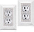 Bling Wall Plates for Electrical Outlets, 2023 Glitter Covers with Silver Rhinestones, Decorative Accessories (2 Pack)