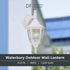 14.25 Inch 2461-WH Designers Fountain Waterbury Outdoor Light Fixture, Exterior Wall Lantern Sconce for Front Door