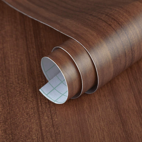 BAYYA Extra Wide Wood Grain Peel and Stick Wallpaper Brown Thick 31.5x80inch