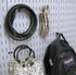 Wall Control Long Reach Hook Pack, 2-7/8in, Slotted Metal Pegboard Hooks, Black