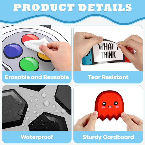 Mindset Set Growth Video Game Theme Bulletin Board Mental Health Bulletin Board Decorations Inspirational Cutouts