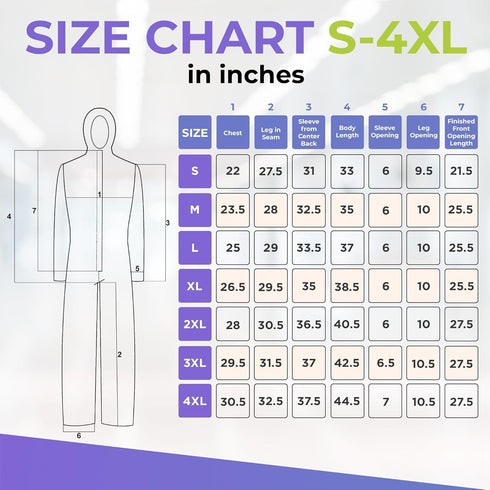 60 Pack 5, AMZ Medical Supply Disposable Coveralls with Hood & Boots, GSM White Work Coveralls, Large, of Zipper Front