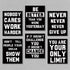 HOMANGA Inspirational Wall Art, Motivational Posters for College Dorm Decor, Set of 6 Canvas Prints 8x10 Inch Unframed