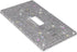 Silver Bling Rhinestones Single Toggle Switch Light Switch Cover Plates - Cute Sparkling Wall Plates for Home