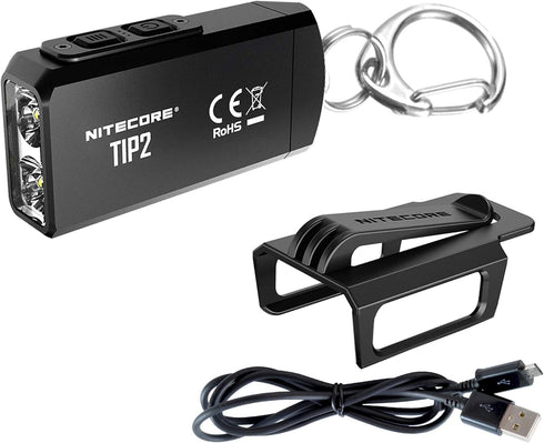 Nitecore TIP 2 (TIP2) Keychain Flashlight, 720 Lumen LED High Lumen USB