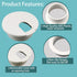 1-3/8 inch Plastic Desk Grommet, Wire Cord Cable Hole Cover, 6PCS for Office Computer Table Organizer