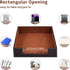 Leather Letter Tray, Office Supplies Desk Organizer for Mail Paper Files Magazines Jewelry Cosmetics,Luxury Letter Holder&Multipurpos Stackable Office Desktop Storage Box,Coffee by XNONE